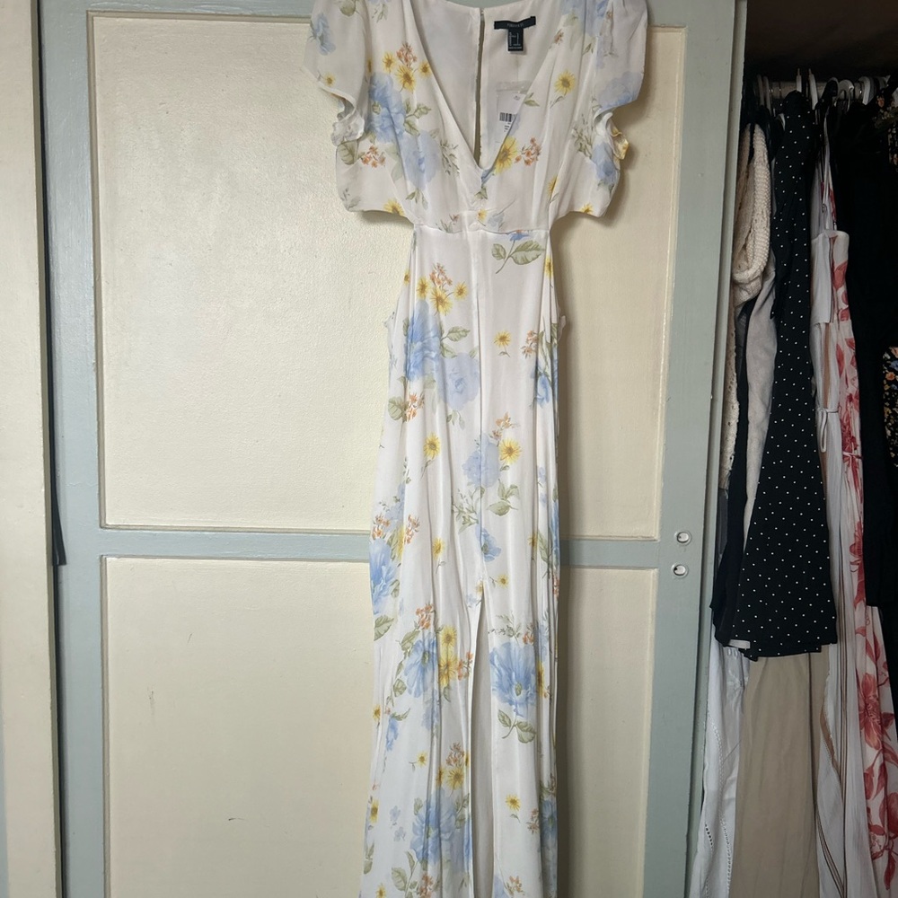 Floral V-Neck Maxi Dress